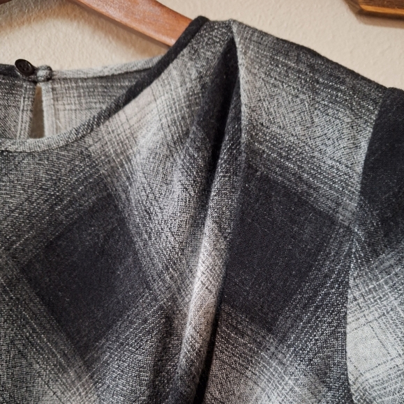 Isabel Marant Womens Wool Blend Short Sleeve Knee-length Plaid Dress Size 34 (2) - Picture 5 of 11